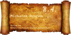 Michalek Azurea névjegykártya
